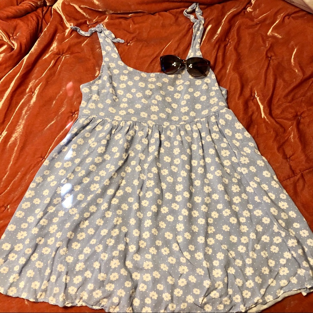 Light blue floral dress!